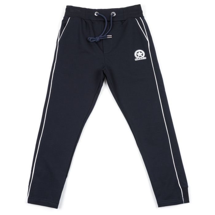 Штани дитячі A-Yugi спортивні з лампасами (2728-134B-blue)