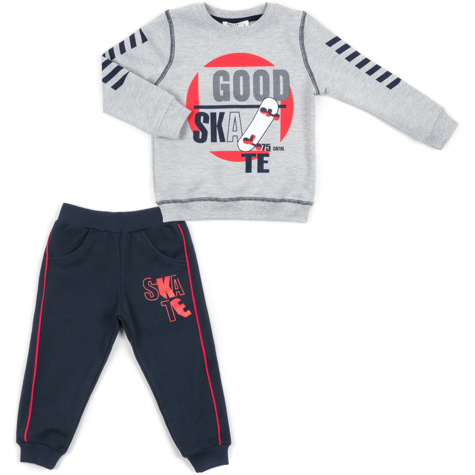 Набір дитячого одягу Breeze "GOOD SKATE" (13263-128B-gray)