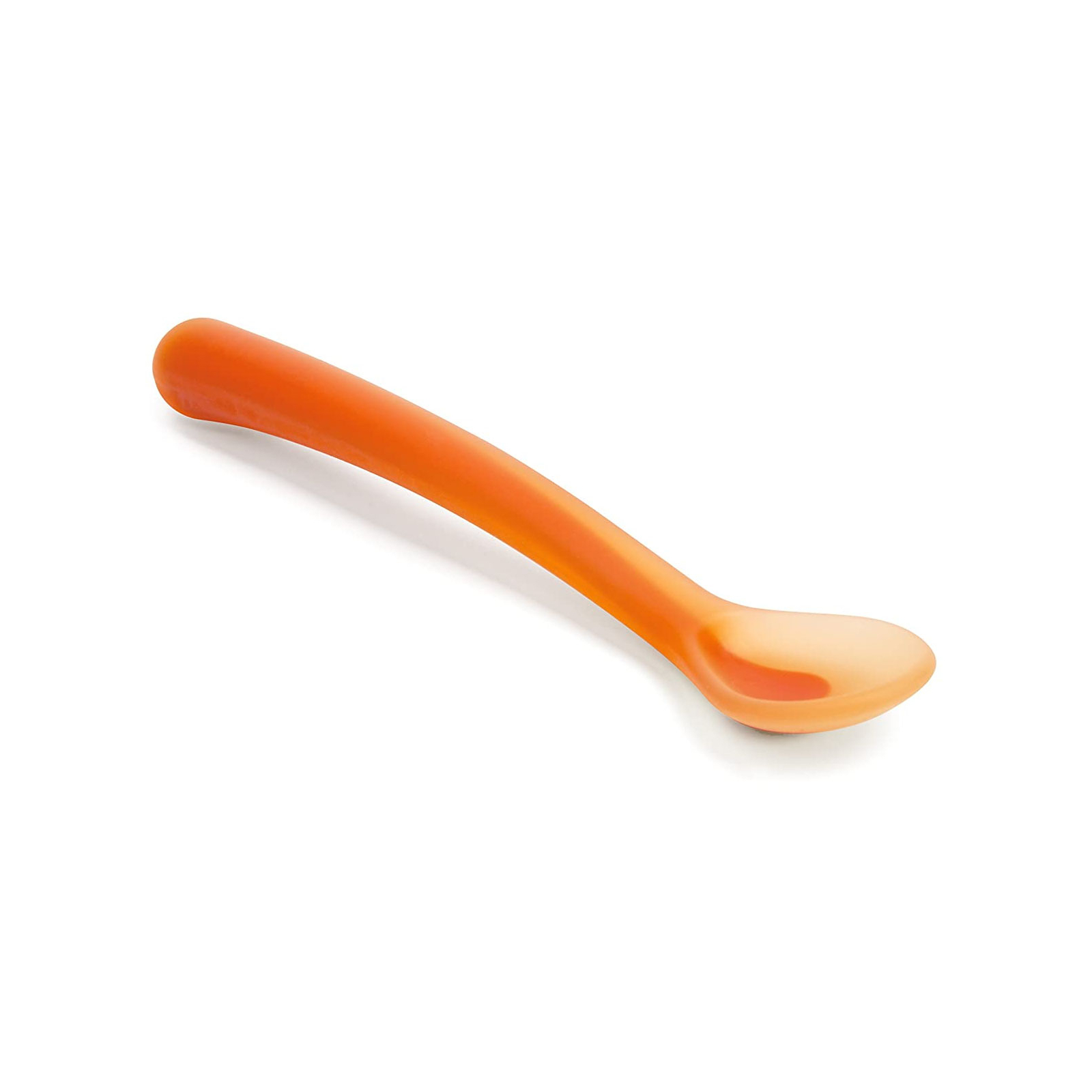 Набор детской посуды Suavinex Силиконовая ложка оранжевая (400787)