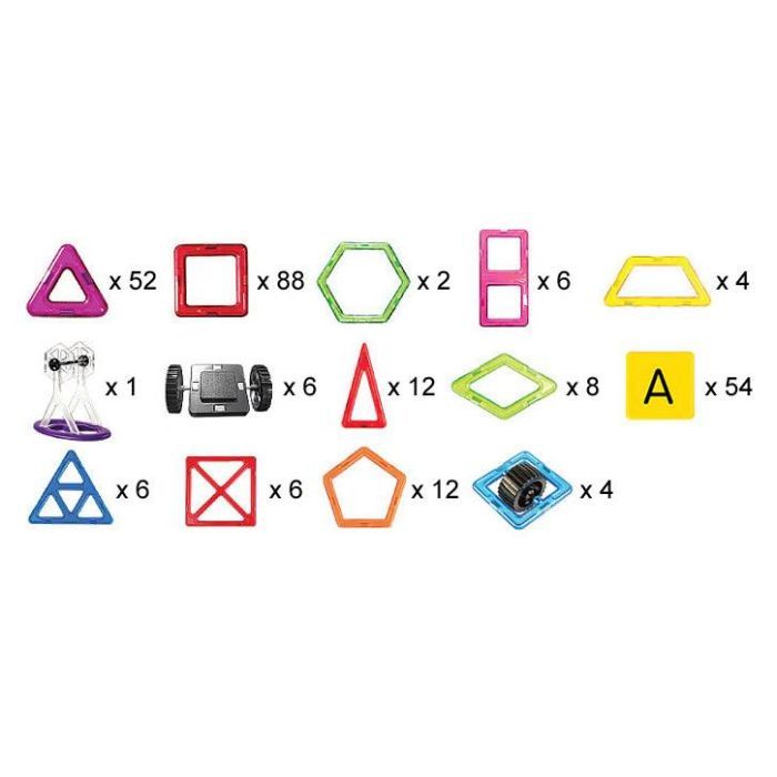 Конструктор Магнікон 268 деталей Plastic box (MK-268) изображение 8