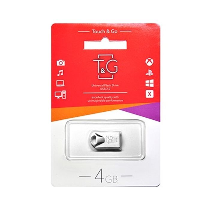 USB флеш накопитель T&G 4GB 106 Metal Series Silver USB 2.0 (TG106-4G) изображение 2
