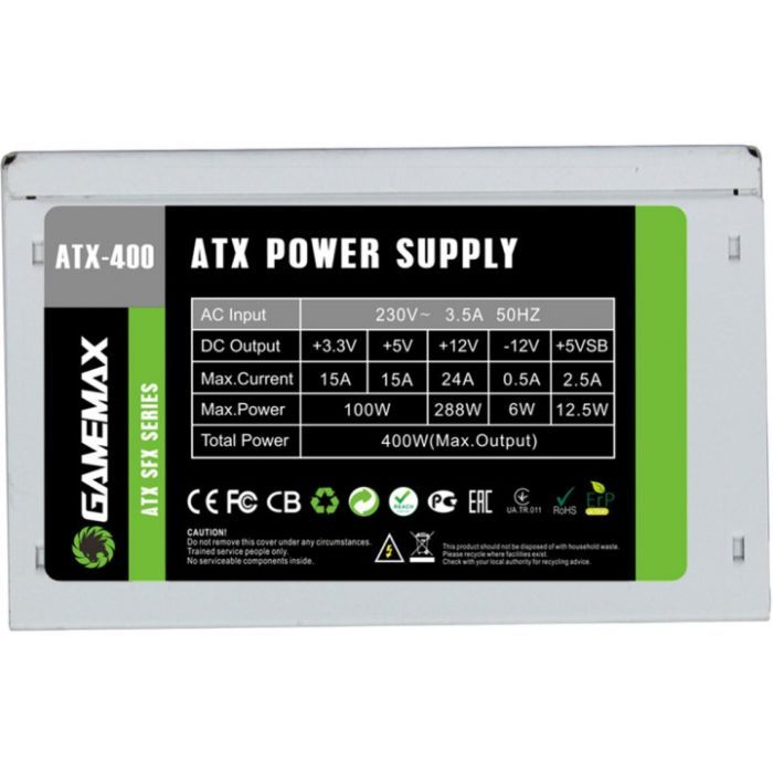 Блок питания Gamemax 400W (ATX-400W SFX) изображение 2