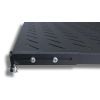 Полка 19" 1U глиб. 800мм, в шкафи глибиною 1000мм, чорна Hypernet (U-FS-100-BLACK) зображення 3