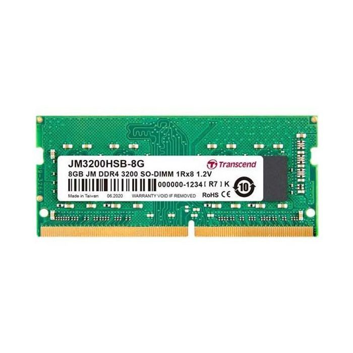 Модуль пам'яті для ноутбука SoDIMM DDR4 8GB 3200 MHz Transcend (JM3200HSB-8G)