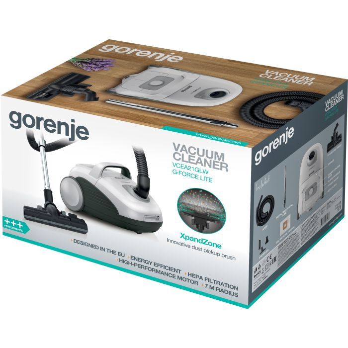 Пилосос Gorenje VCEA 21 GLW (VCEA21GLW) зображення 7