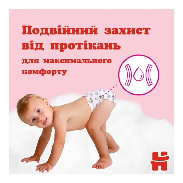 Подгузники Huggies Little Movers Pants 6 (15-25 кг) для дівчаток 88 шт (5029054568217) изображение 12