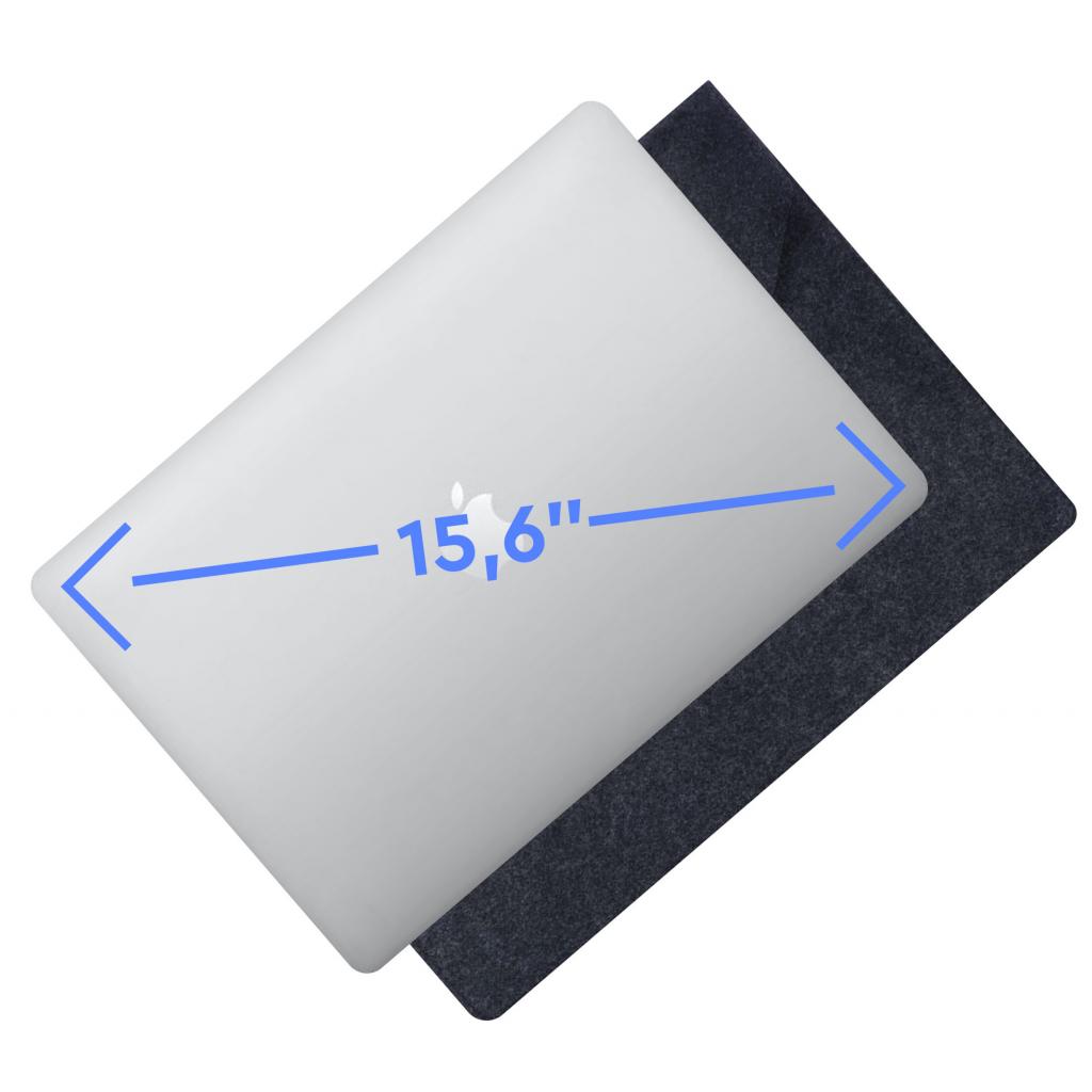 Чехол для ноутбука AirOn 15,6" Premium Grey (4822356710622) изображение 3