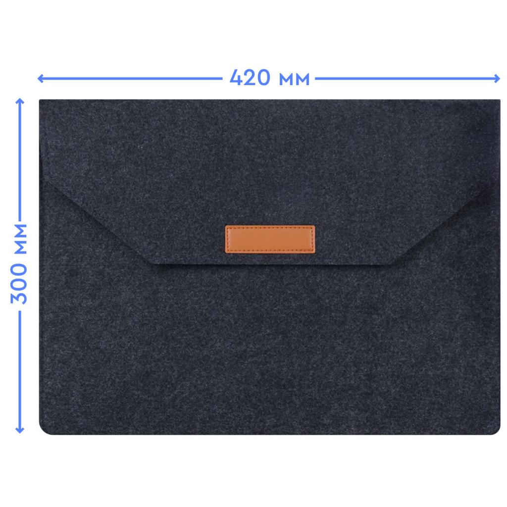 Чехол для ноутбука AirOn 15,6" Premium Grey (4822356710622) изображение 4