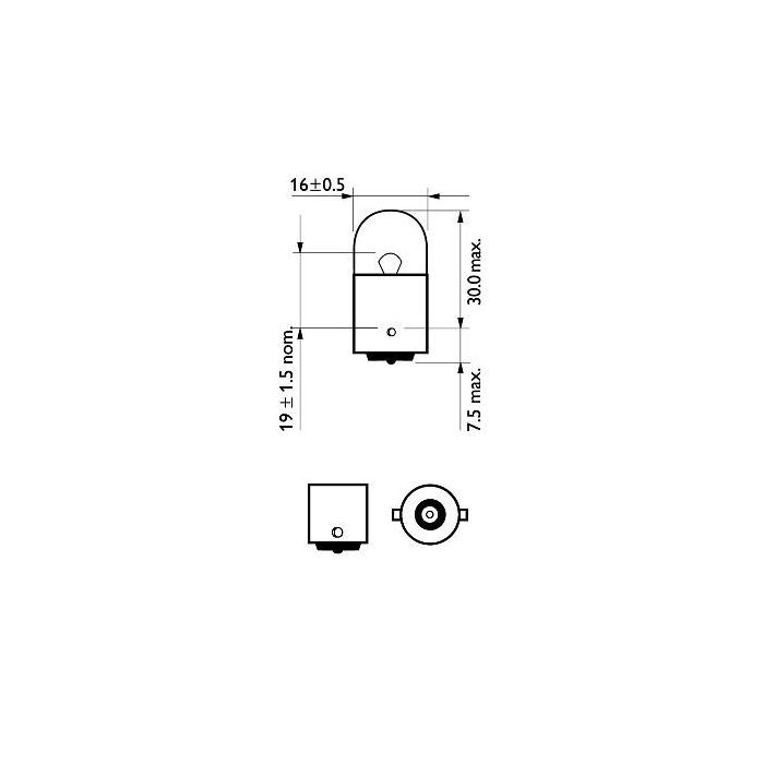 Автолампа Philips 10W (12814 CP) изображение 3