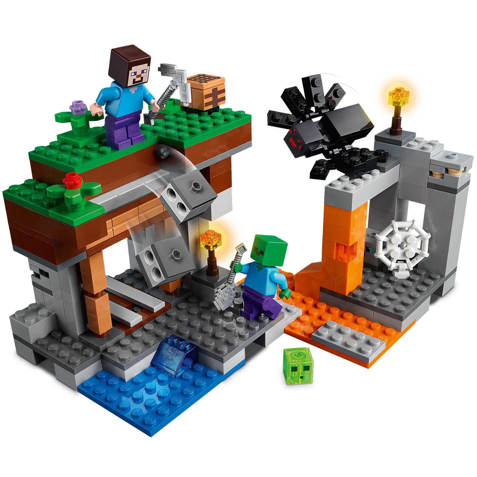 Конструктор LEGO Minecraft Заброшенная шахта (21166) изображение 2