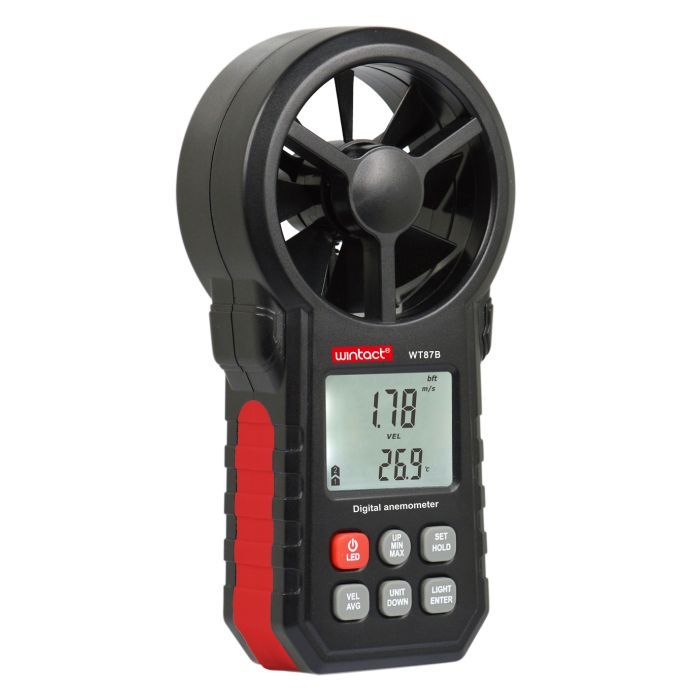 Анемометр Wintact крильчастий USB, Bluetooth 0,3-30м/с, -10-45°C (WT87B) зображення 2