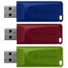 USB флеш накопитель Verbatim 3x16GB Slider Red/Blue/Green USB 2.0 (49326) изображение 2