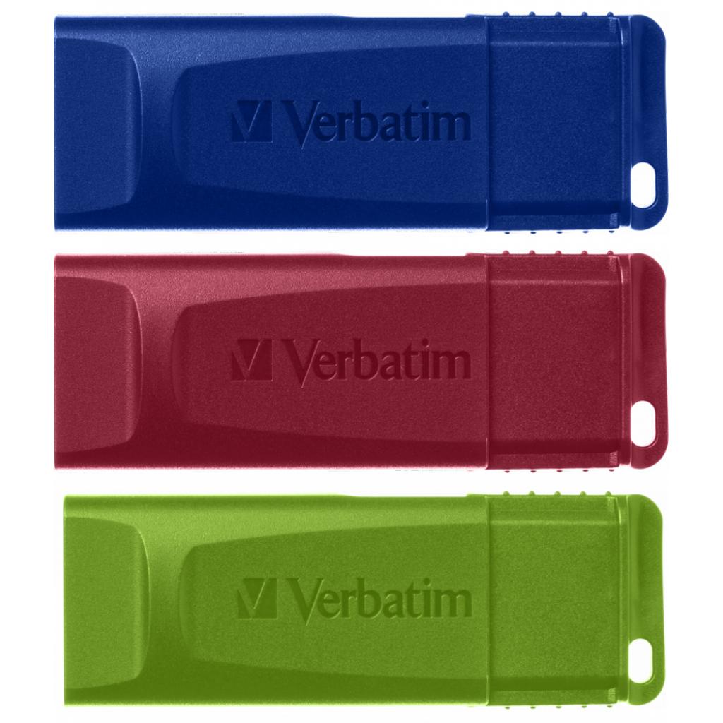 USB флеш накопитель Verbatim 2x32GB Store'n'Go Slider Red/Blue USB 2.0 (49327) изображение 3