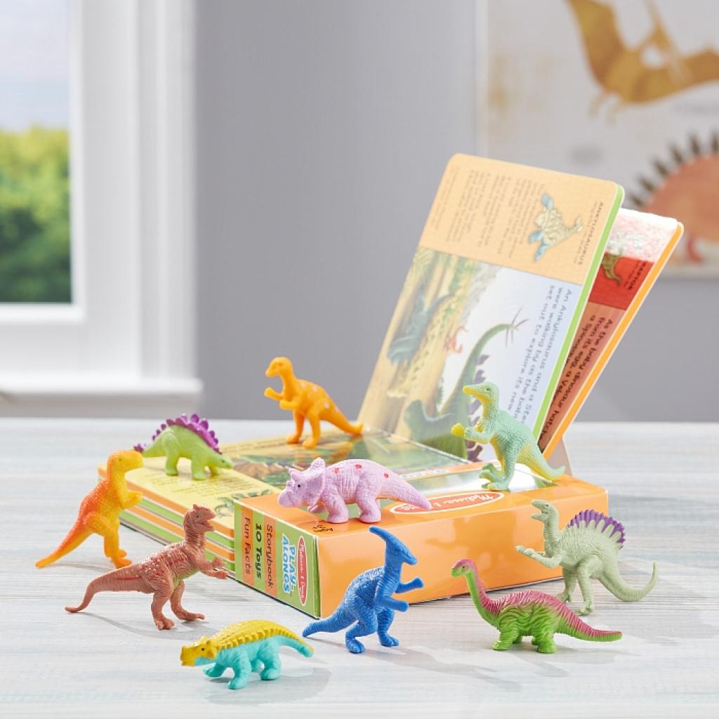 Развивающая игрушка Melissa&Doug книга фигурками динозавров (MD31284) изображение 5