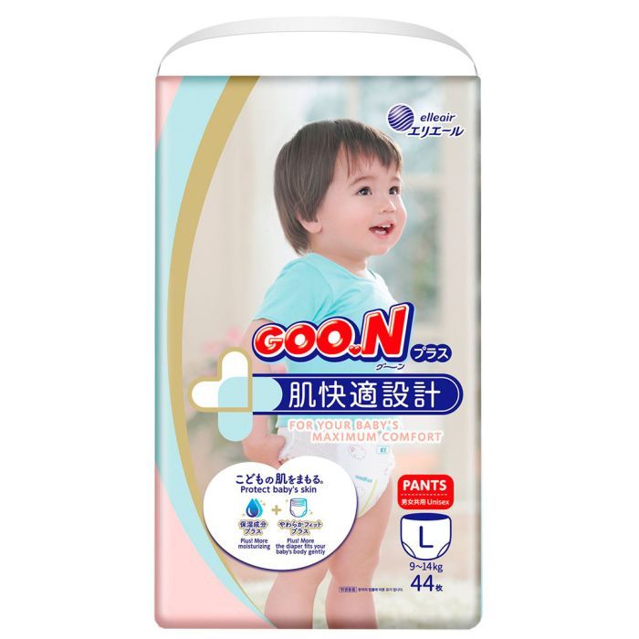 Подгузники GOO.N Plus Трусики 9-14 кг L унисекс 44 шт (843340)