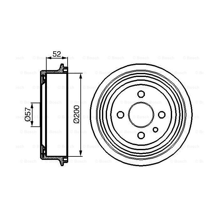 Гальмівний барабан Bosch 0 986 477 018