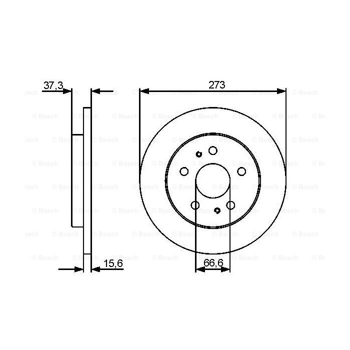 Гальмівний диск Bosch 0 986 479 432 зображення 3