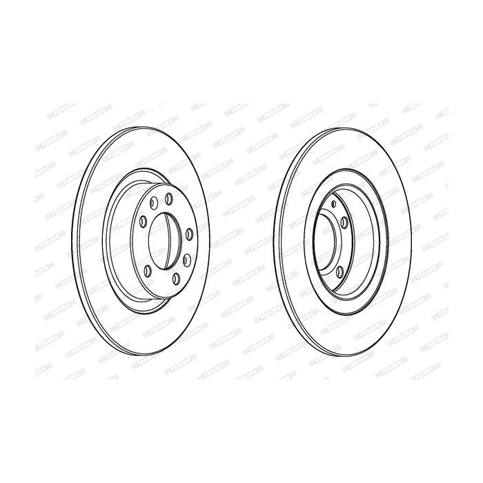 Тормозной диск FERODO DDF2297C