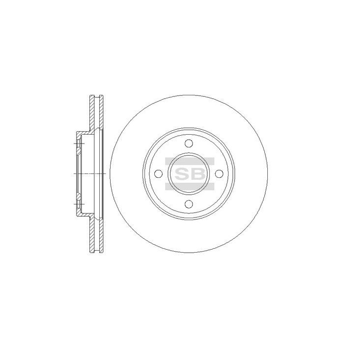 Тормозной диск HI-Q SD4235