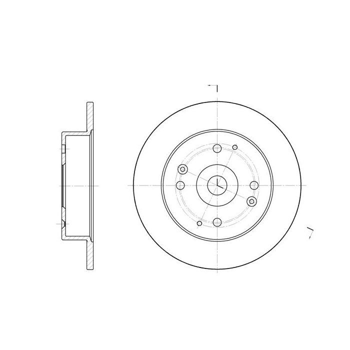 Тормозной диск REMSA 6448.00