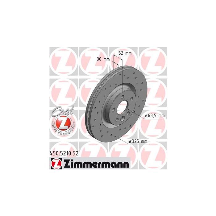 Тормозной диск ZIMMERMANN 450.5210.52