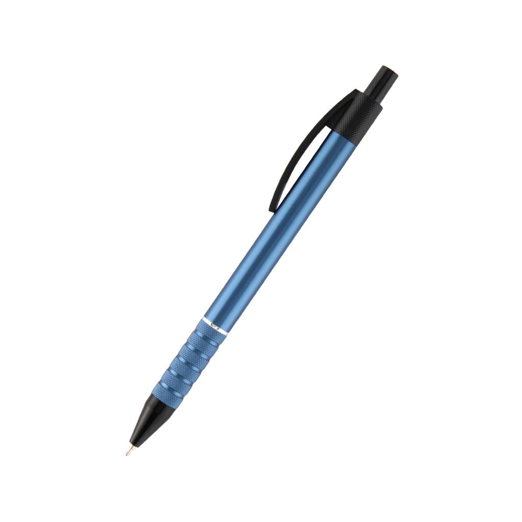 Ручка масляна Axent Prestige автоматична метал. корпус синій, Синя 0.7 мм (AB1086-14-02)