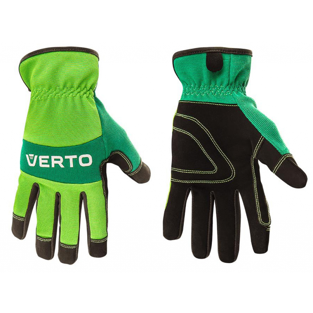 Захисні рукавиці Verto робочі, шкірозамінник, р. 8 (97H120)