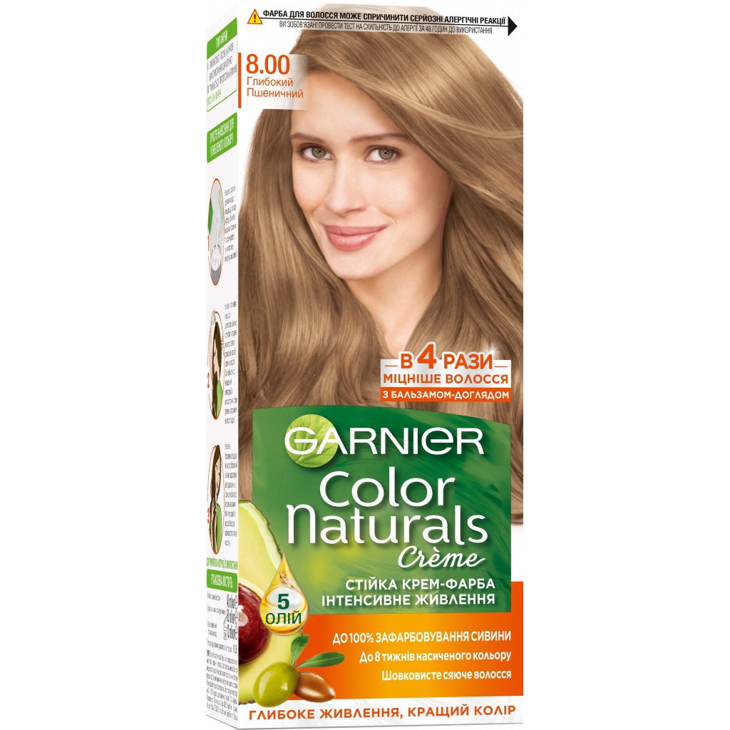 Фарба для волосся Garnier Color Naturals 8.00 Глибокий пшеничний 110 мл (3600542021814)