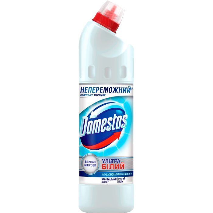 Засіб для чищення унітазу Domestos Ультра Білий 1 л (8710908149474)