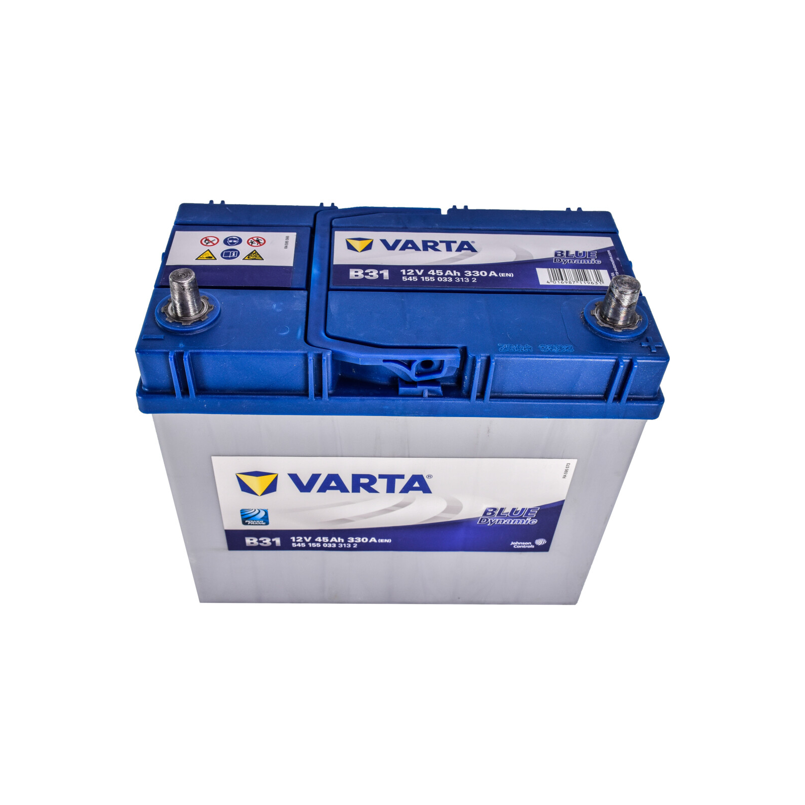 Акумулятор автомобільний Varta Blue Dynamic 45Аh без нижн. бурта (545155033) зображення 2