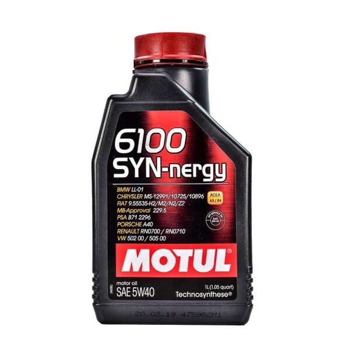 Моторное масло MOTUL 6100 Syn-nergy 5w40 1л (368311)