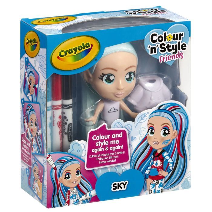 Набор для творчества Crayola Colour n Style Стильные девушки Скай (918938.005) изображение 6