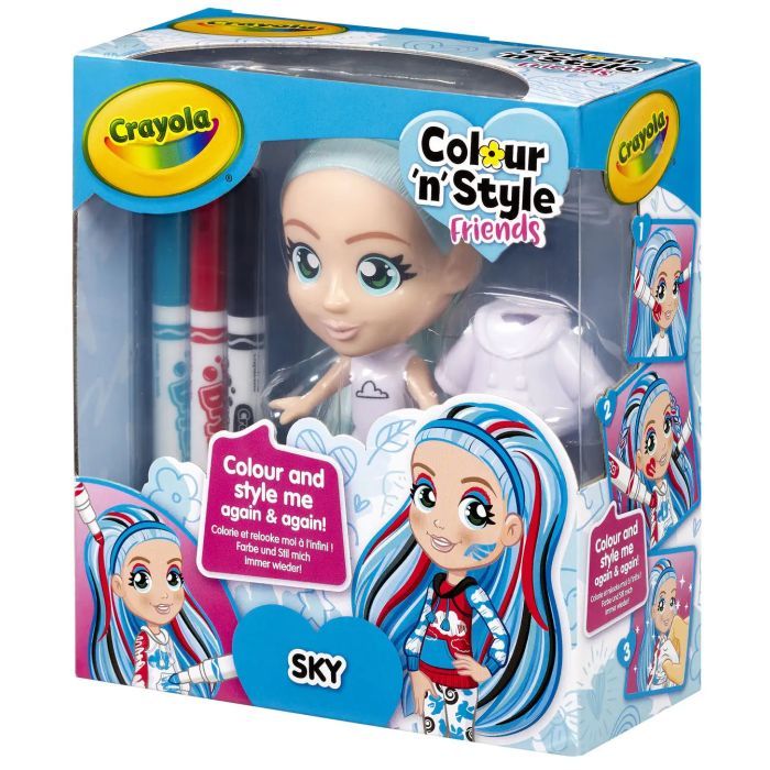 Набор для творчества Crayola Colour n Style Стильные девушки Скай (918938.005) изображение 7