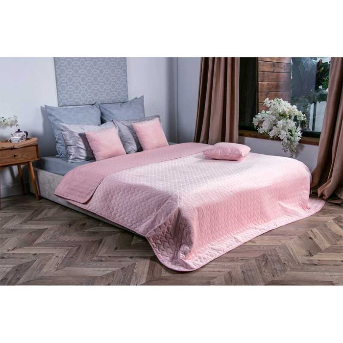 Покрывало Руно двустороннее декоративное Velour Rose 180х220 см (340.55_Rose) изображение 2