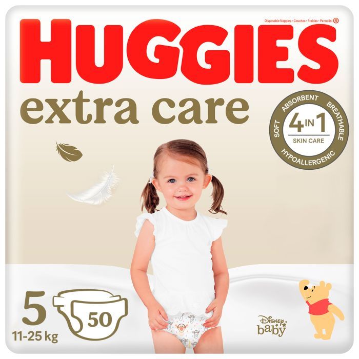 Подгузники Huggies Extra Care Size Размер 5 (11-25 кг) 66 шт (5029053583174)