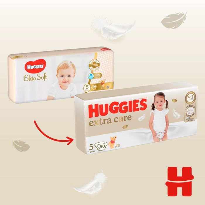 Подгузники Huggies Extra Care Size Размер 5 (11-25 кг) 66 шт (5029053583174) изображение 4