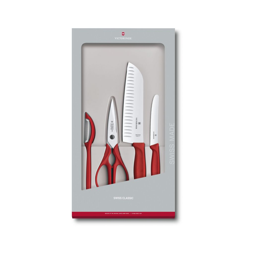 Набор ножей Victorinox SwissClassic Kitchen Set 4 шт Black (6.7133.4G)