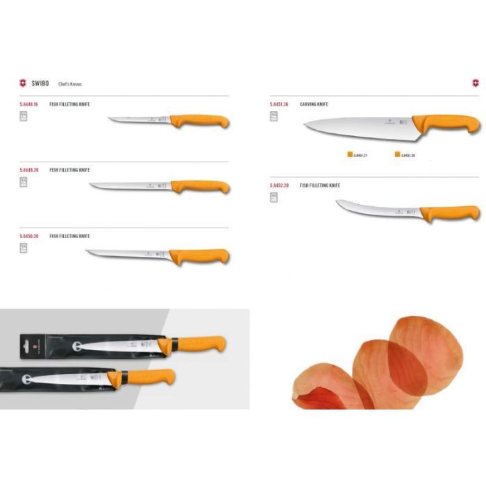 Кухонный нож Victorinox Swibo Fish Filleting Flexible 20 см Yellow (5.8449.20)