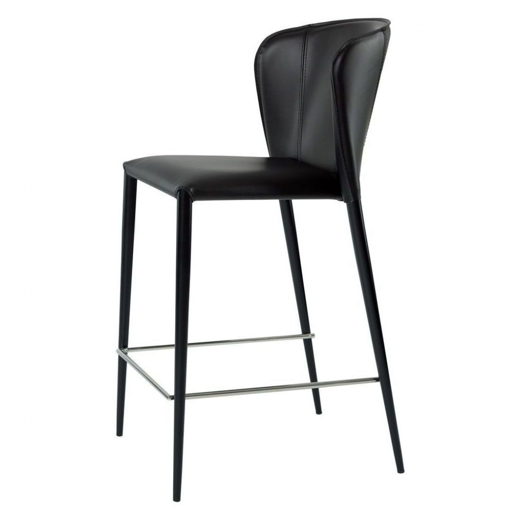 Барный стул Concepto Arthur полубарный чёрный (HBC708BL-RL1-BLACK)