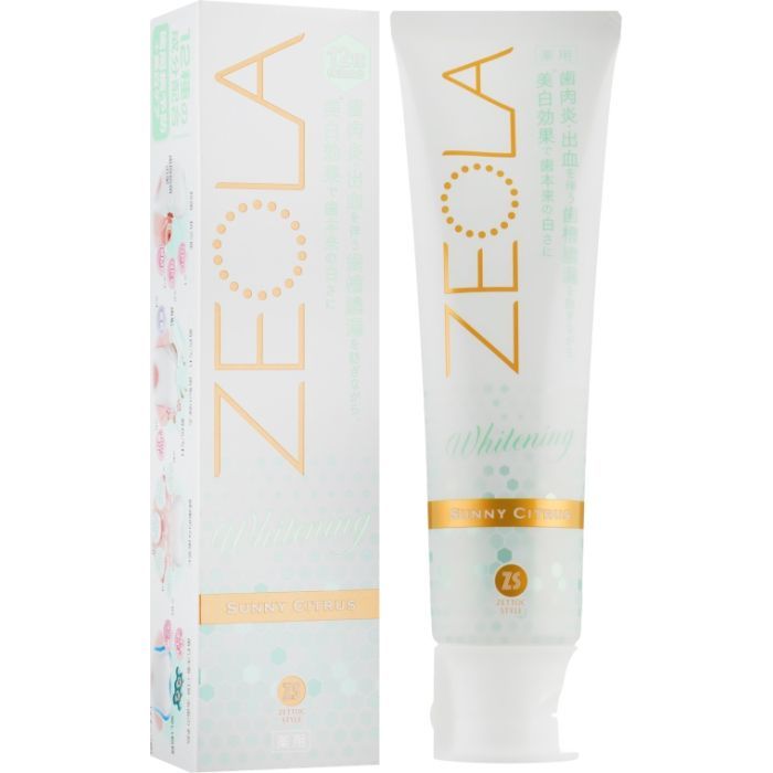 Зубная паста Zettoc Zeola White Sunny Citrus Солнечный цитрус 95 г (4582118954377) изображение 2