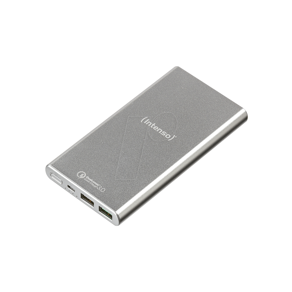 Батарея универсальная Intenso Q10000 10000mAh, QC 3.0, USB-A, USB QC, Silver (7334531)