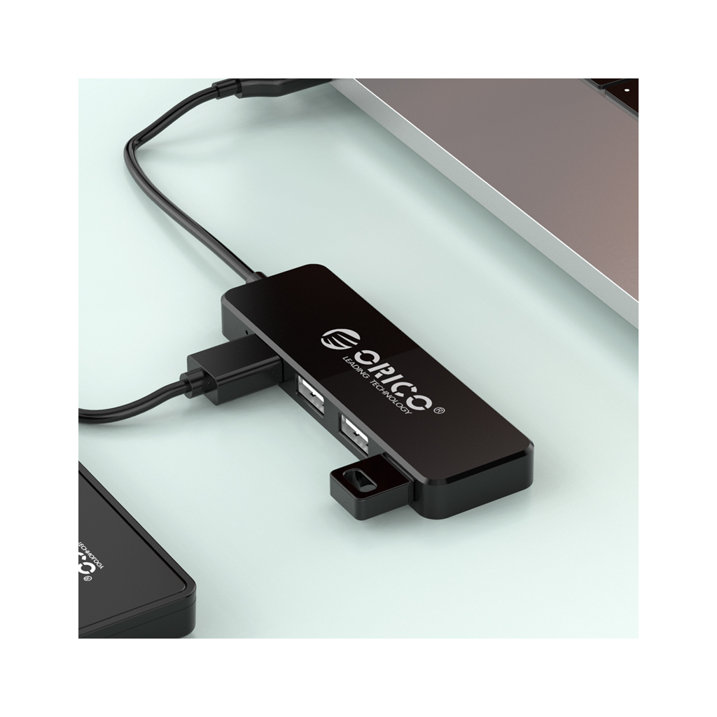 Концентратор Orico USB 2.0 4 port (FL01-BK-BP) (CA913237) зображення 2
