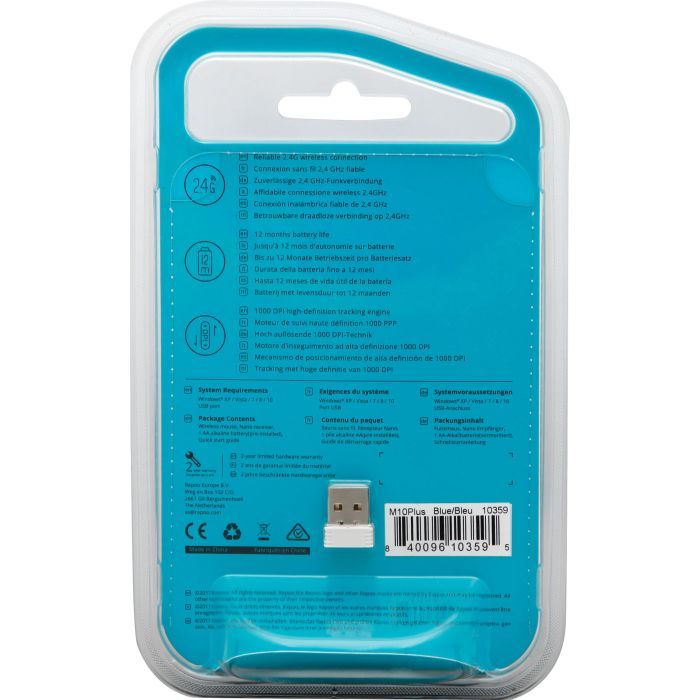 Мышка Rapoo M10 Plus Blue изображение 6