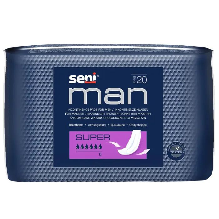 Урологические прокладки Seni Man Super 20 шт. (5900516691059)