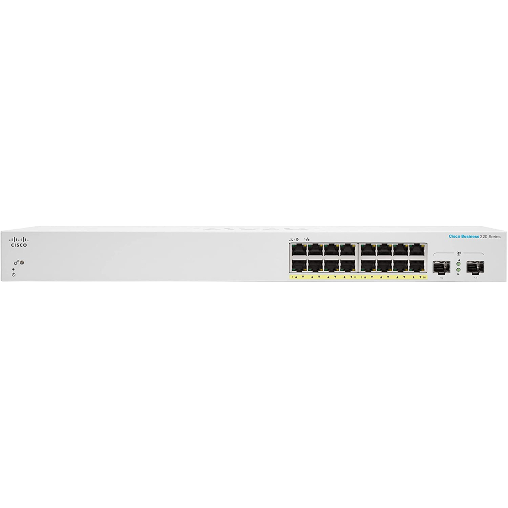 Комутатор мережевий Cisco CBS220-16P-2G-EU зображення 2