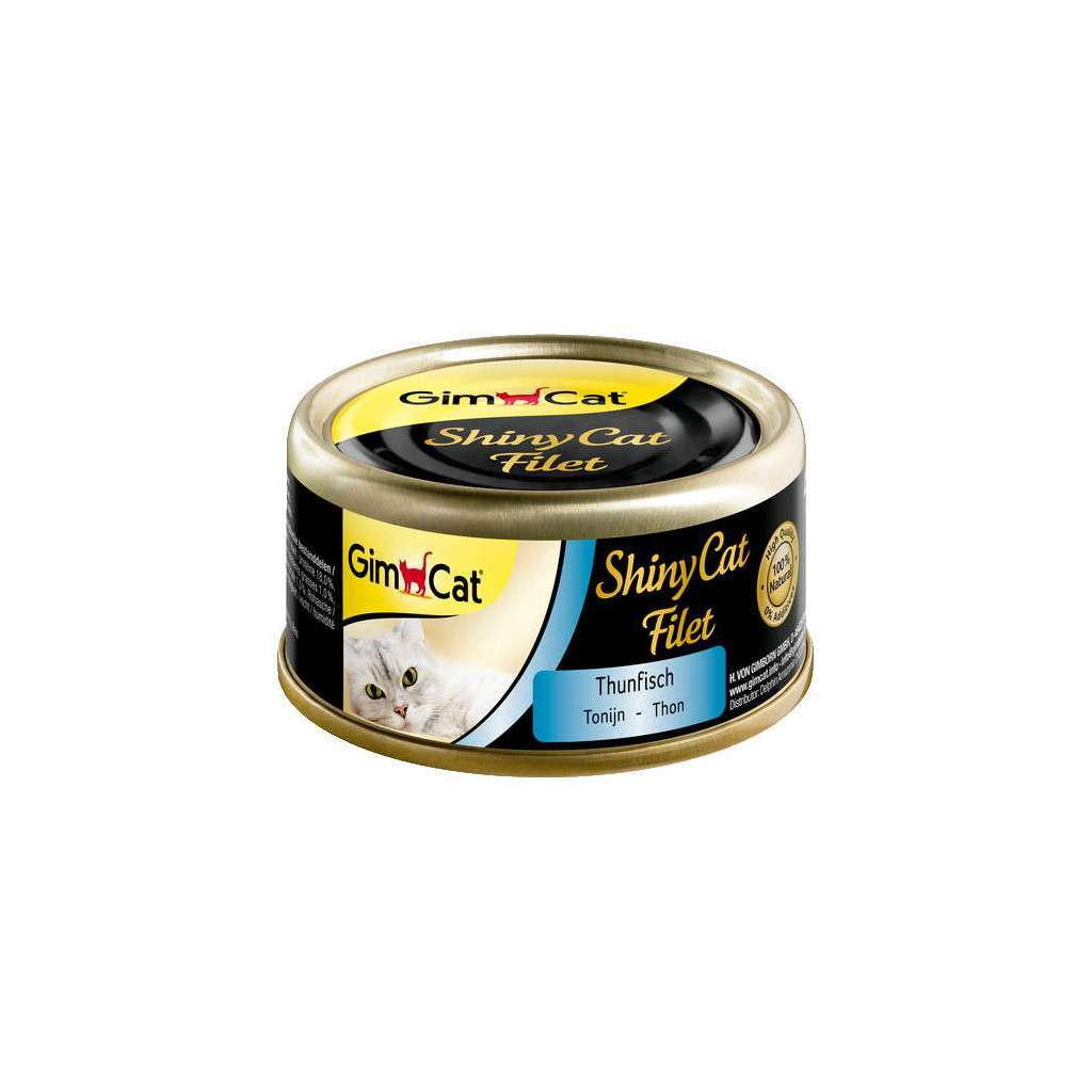 Консервы для кошек GimCat Shiny Cat Filet тунец 70 г (4002064412900)