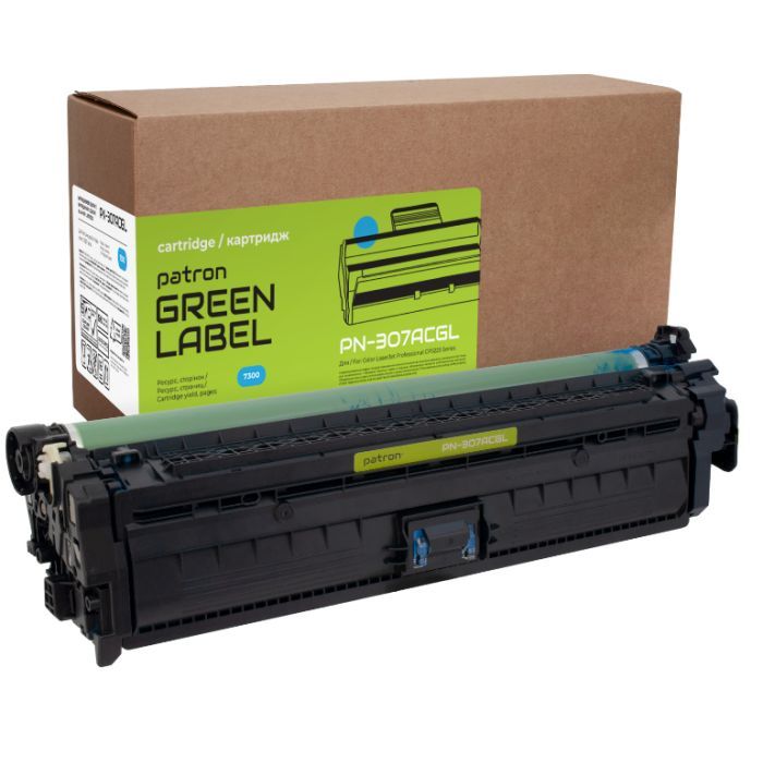 Картридж Patron HP 307A (CE741A) cyan Green Label (PN-307ACGL)