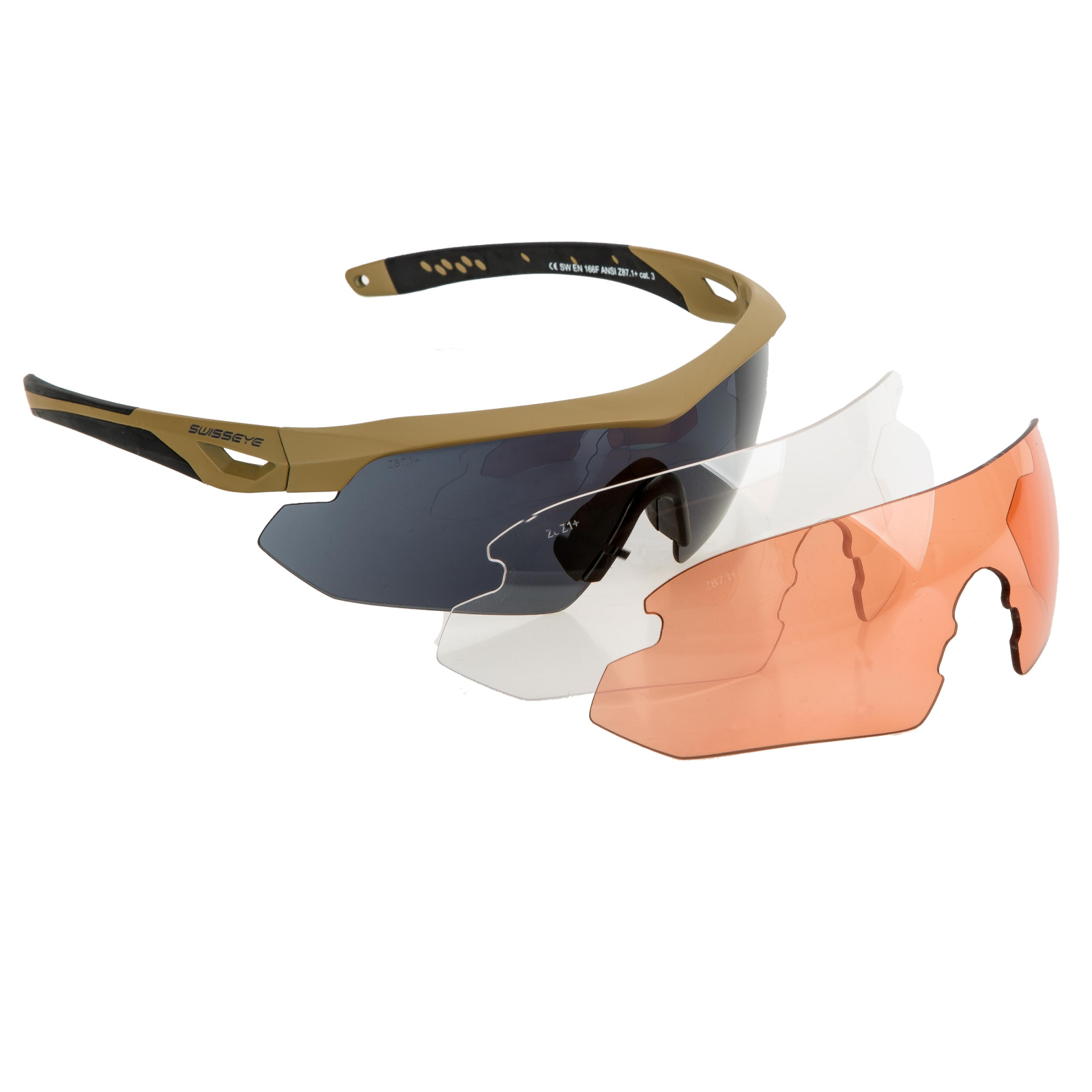 Тактичні окуляри Swiss Eye Nighthawk Desert Tan (40292) зображення 2