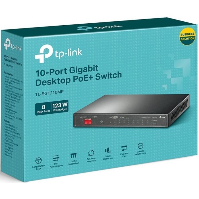 Коммутатор сетевой TP-Link TL-SG1210MP изображение 4