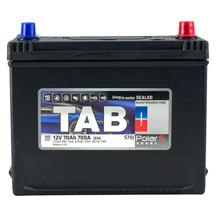 Акумулятор автомобільний TAB 70 Ah/12V Polar S Euro Japan (246 870)